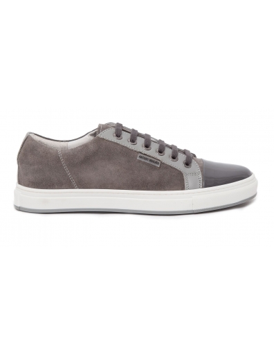 Low cut suede and patent sneaker - Antony Morato - Schoenen - Beige