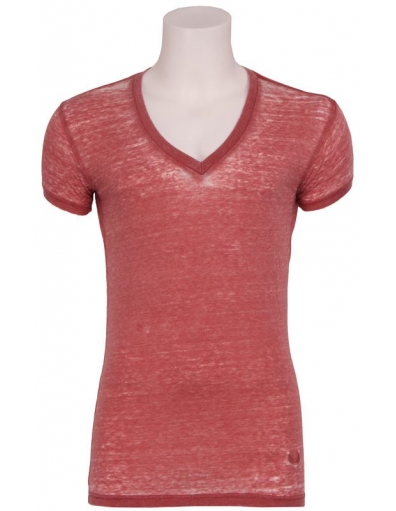 Jimmy v-neck LB - Zumo - T-shirts - Rood