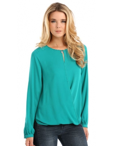 LS EMILINA TOP - Guess - Blouses - Groen