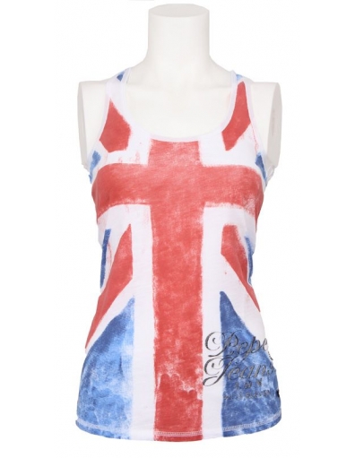 Pepe Jeans top - Dina - Engelse vlag print