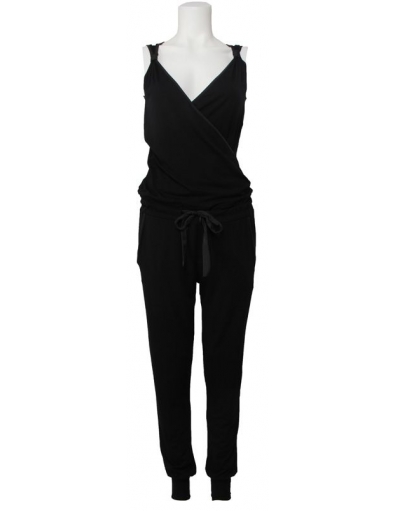 Amy Gee Jumpsuit lang - Zwart