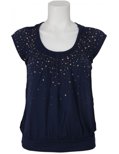 Shirt Met Jeans - Adam met diamanten - Blauw / Blue