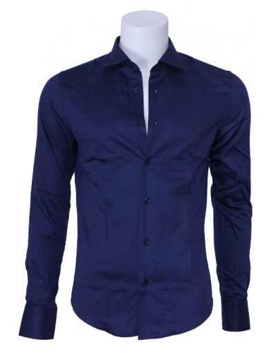 Overhemd Zumo - Doron slim fit - Dark Blue