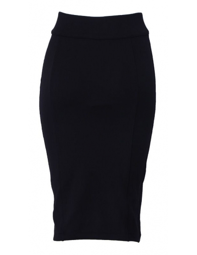 DEPT Koker rok - black / zwart