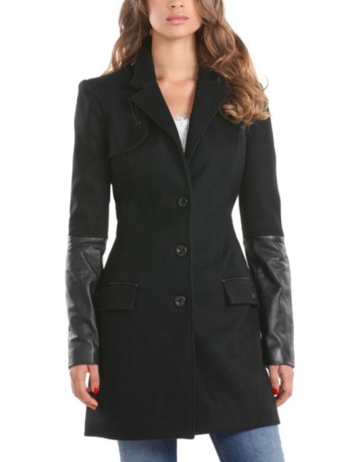 Tayah coat - Guess - Jassen - Zwart